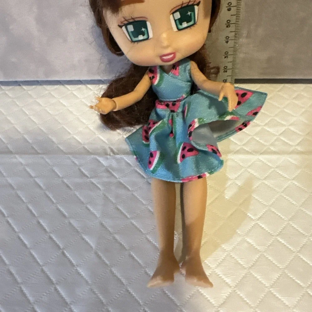 Boxy Girls Brooklyn Doll in Watermelon‎ Dress